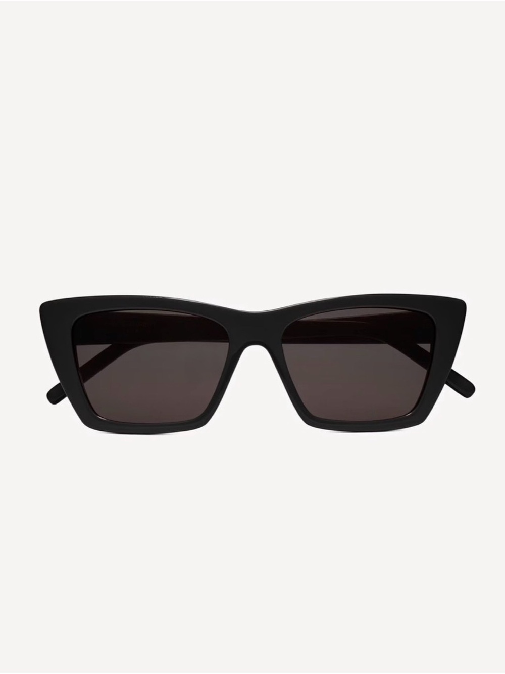 Yves Saint Laurent Black Cat-Eye Square Sunglasses